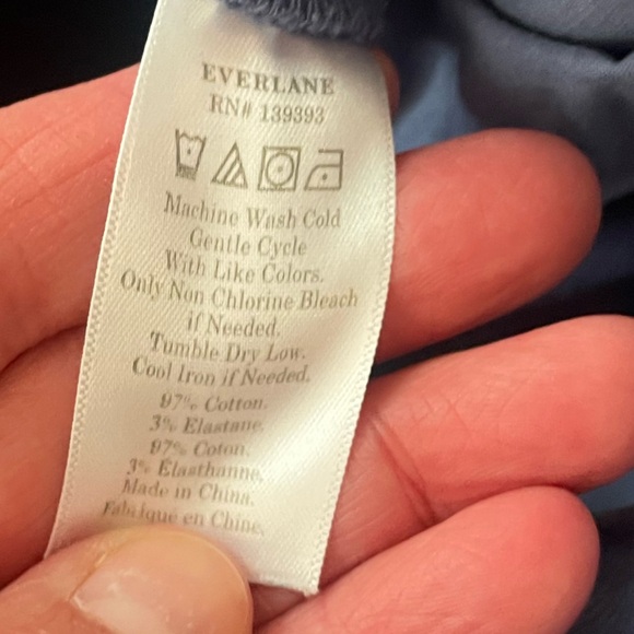 Everlane Wide Leg Crop Jean, Blue, Size 4 - Picture 4 of 4